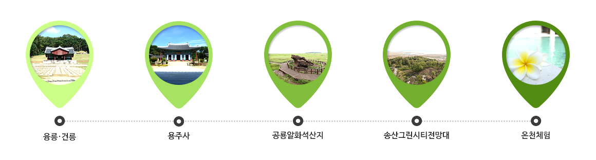 융릉건릉/용주사/공룡알화석산지/송산그린시티전망대/율암온천